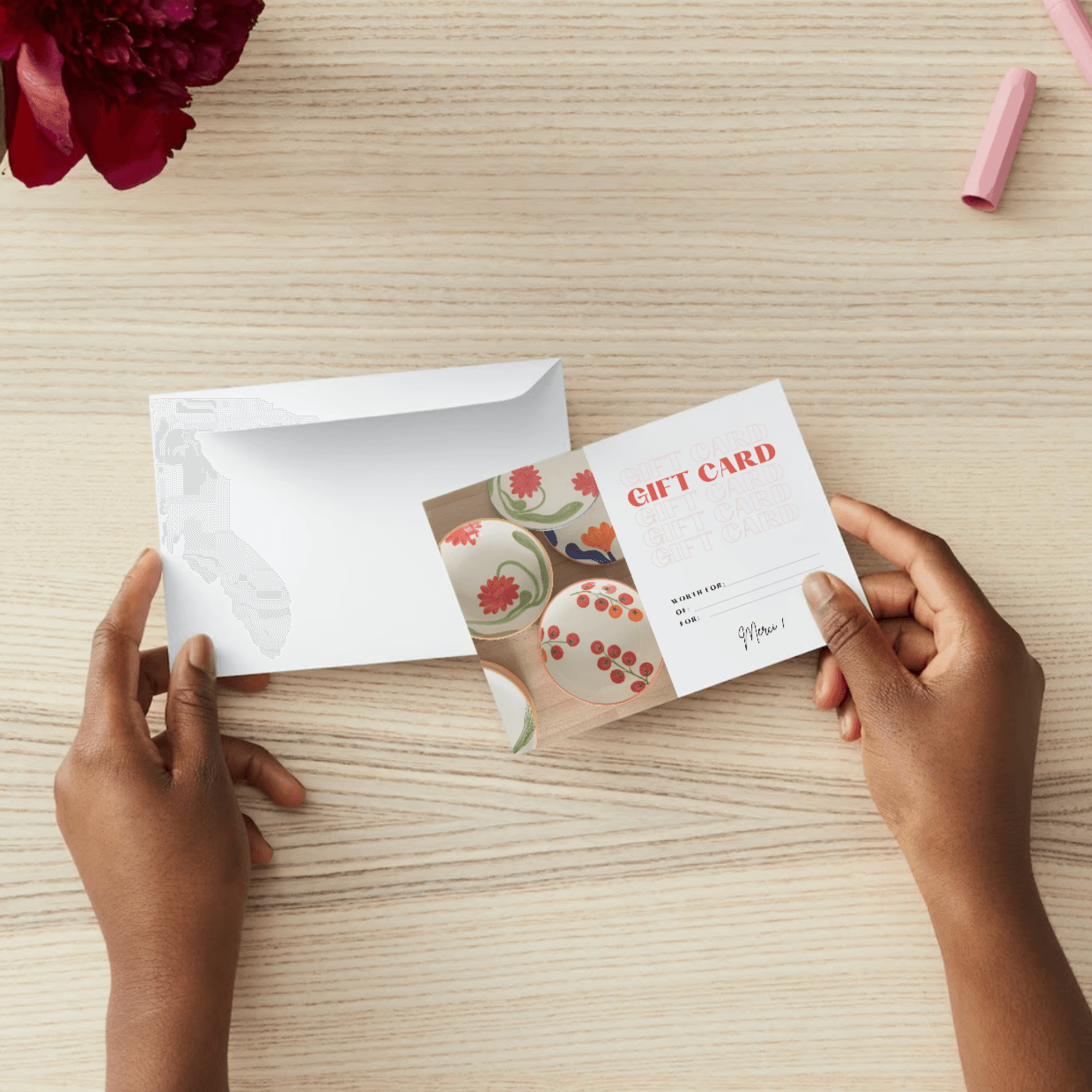 🎁 Colourful ceramic gift card ! 🎁 - ROSE BALIMBA