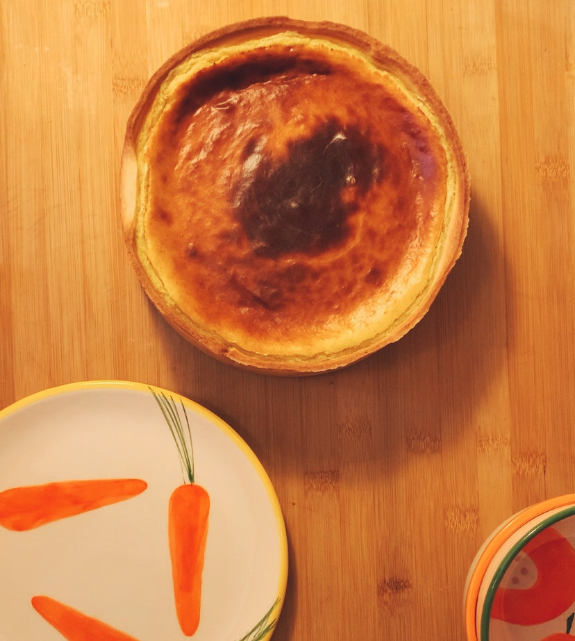 Flan pâtissier assiette