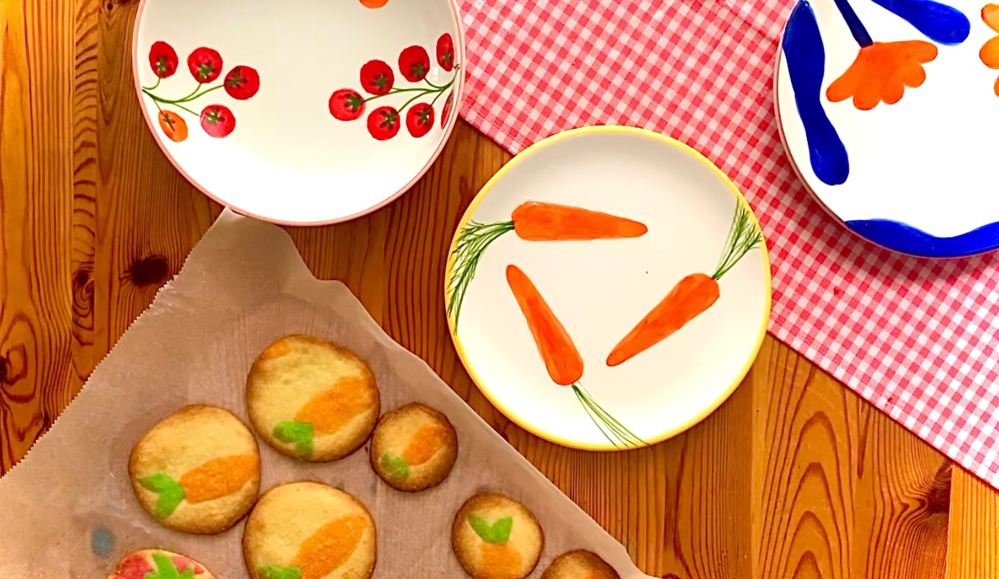 Sugar Cookie Recipe with Carrot & Tomato Shapes