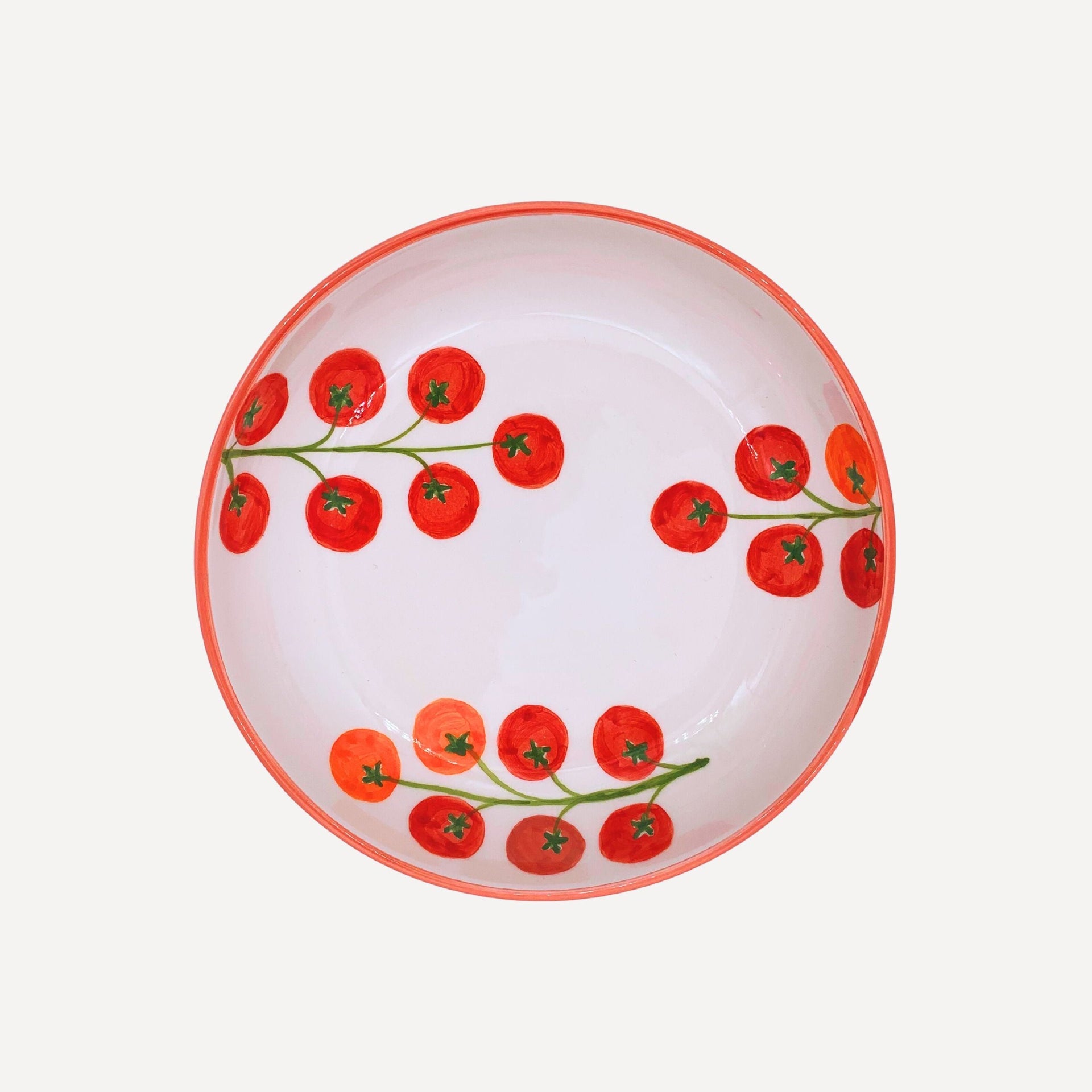 4 assiettes creuses en faience italienne 4 assiettes creuses en faience italienne